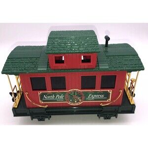 EZTEC NORTH POLE EXPRESS CHRISTMAS RAILROAD COMPANY CABOOSE TRAIN CAR